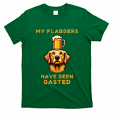 My Flabbers Have Been Gasted Distressed Retro Funny Dog T-Shirt - Irish Green