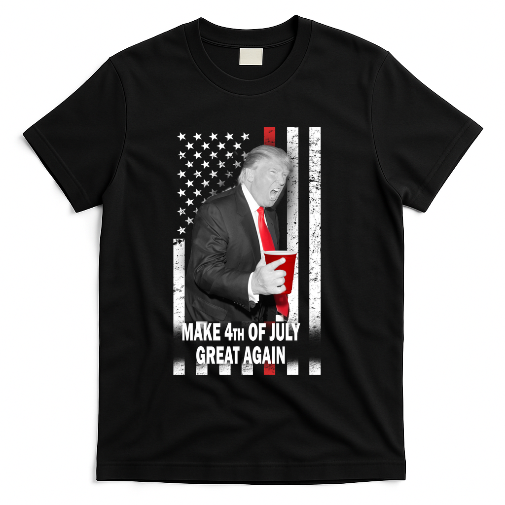 Donald Trump Make 4th Of July Great Again T-Shirt - Black