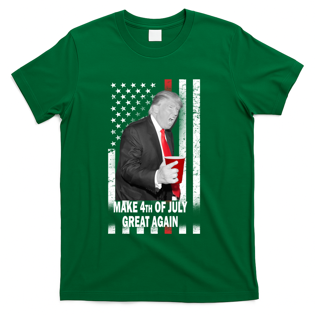 Donald Trump Make 4th Of July Great Again T-Shirt - Green