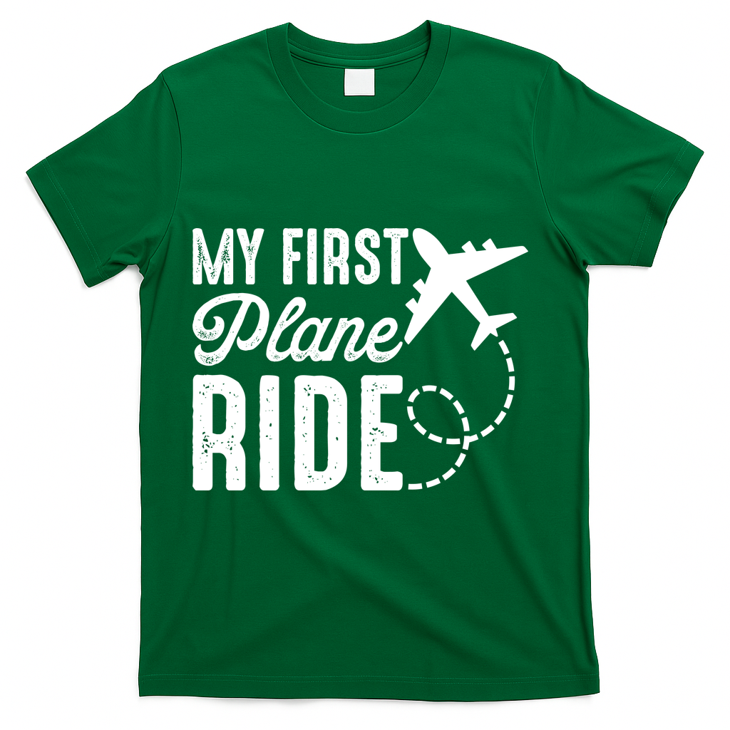 My First Plane Ride T-Shirt - Green