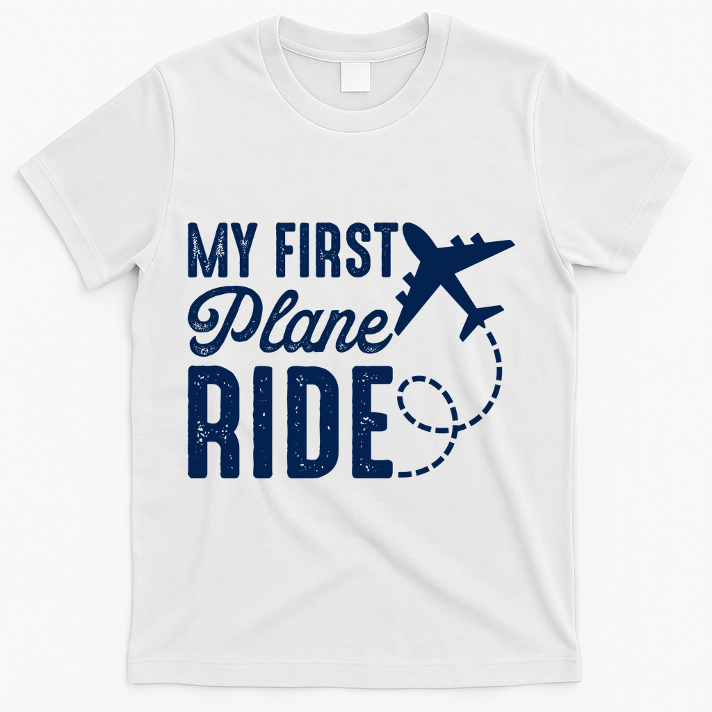My First Plane Ride T-Shirt - White