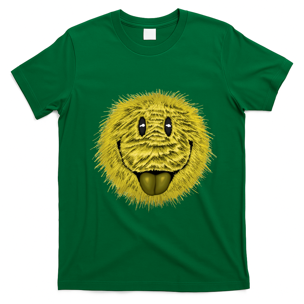 Ma Fur Smiley Pet T-Shirt - Irish Green