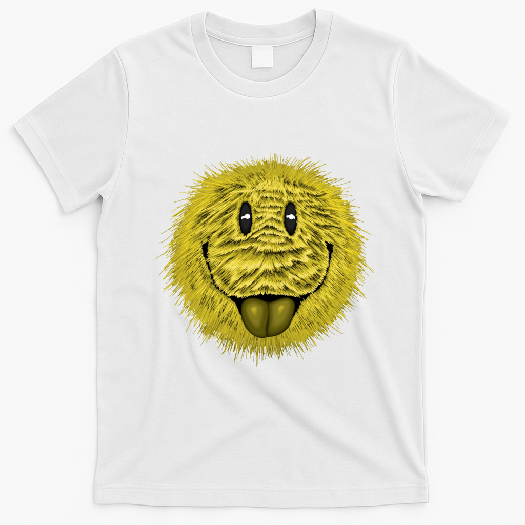 Ma Fur Smiley Pet T-Shirt - White