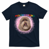 Mulch Gang 4 Life Mulchmaxxing Puppy Dog Meme For Dog Lovers T-Shirt - Navy Blue