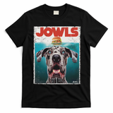 Merle Great Dane Jowls, Paws Top, Blue Eye Brown Dog Mom Dad T-Shirt - Black
