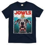 Merle Great Dane Jowls, Paws Top, Blue Eye Brown Dog Mom Dad T-Shirt - Navy Blue