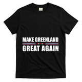 Make Greenland Great Again Funny Trump T-Shirt - Black