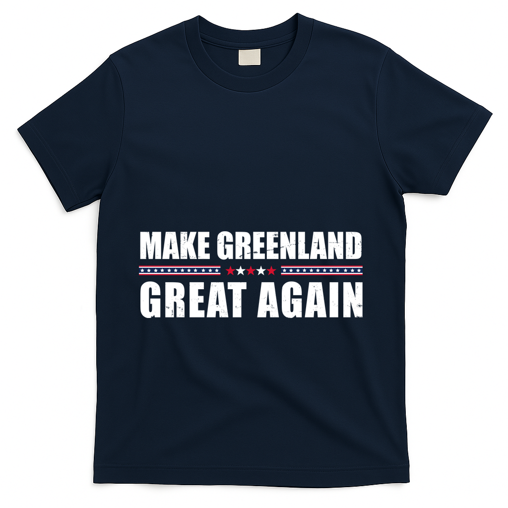 Make Greenland Great Again Funny Trump T-Shirt - Navy