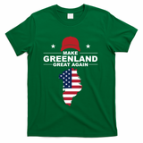 Make Greenland Great Again American Flag Trump T-Shirt - Green