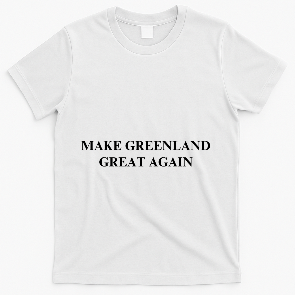 Make Greenland Great Again Green Trump Meme T-Shirt - White