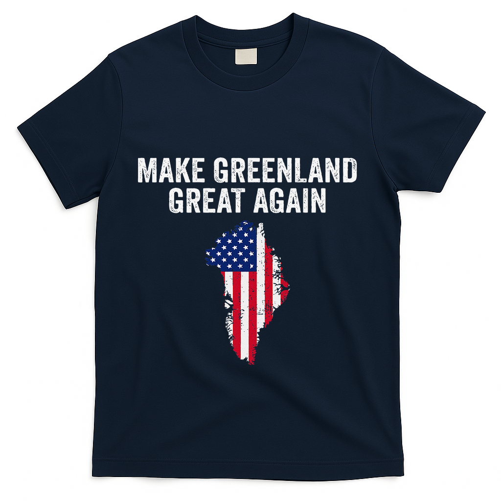 Make Greenland Great Again Trump Meme Gift T-Shirt - Navy