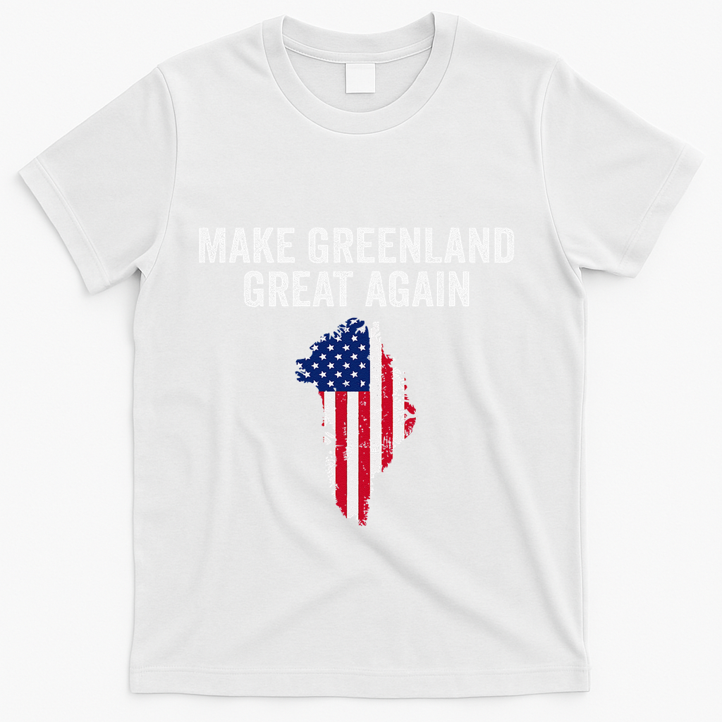 Make Greenland Great Again Trump Meme Gift T-Shirt - White