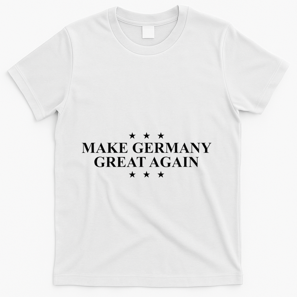 Make Germany Great Again Funny Trump Slogan Germany T-Shirt - White
