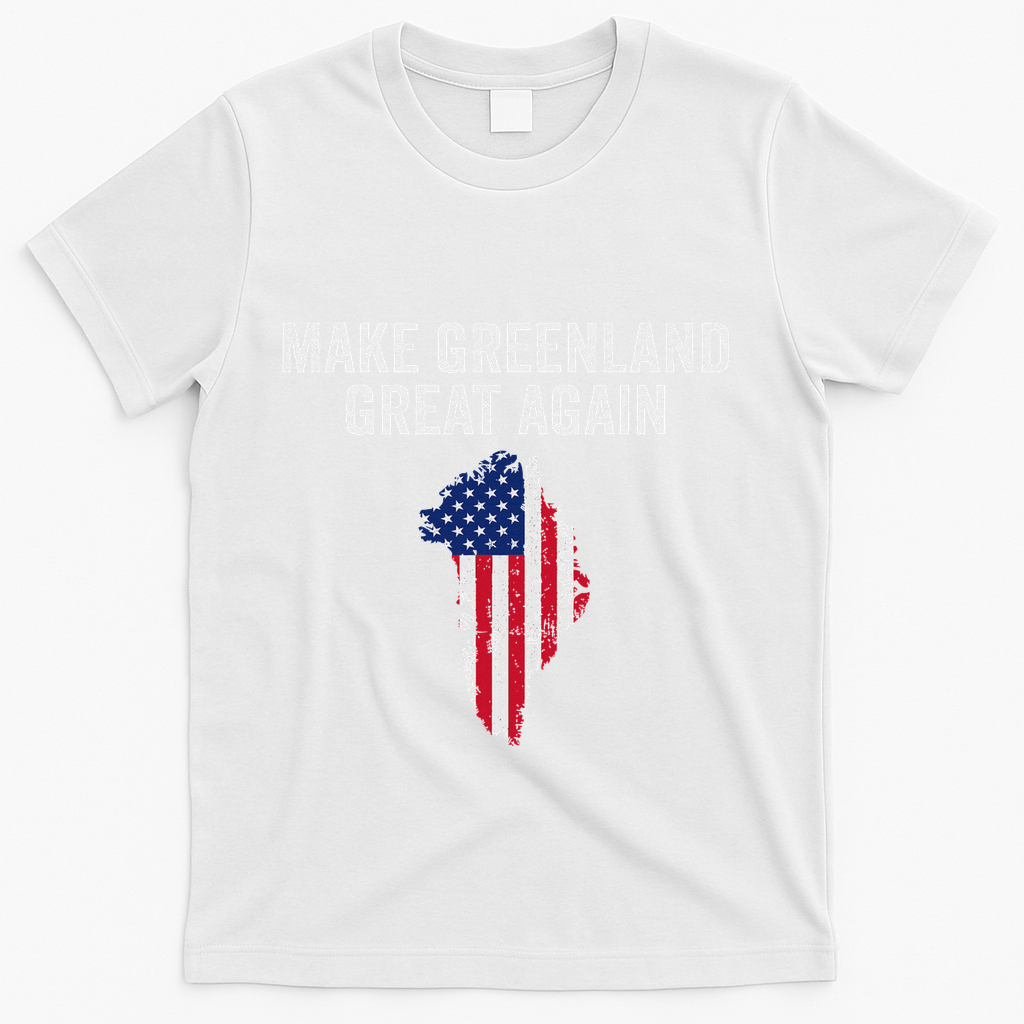 Make Greenland Great Again Trump T-Shirt - White