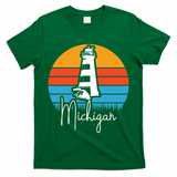 Michigan Great Lakes Lighthouse Beach Town T-Shirt