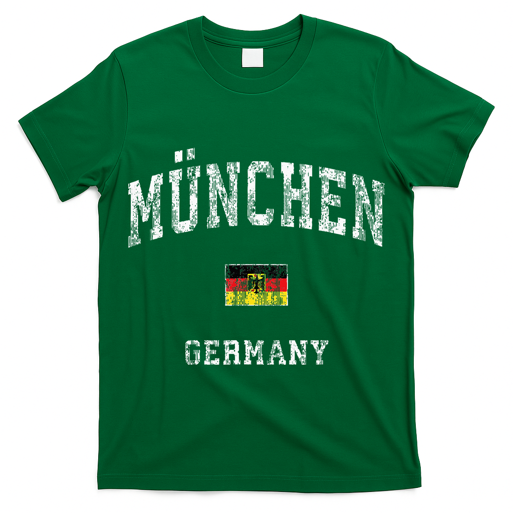 Munich Germany Munchen Vintage Athletic Sports Design T-Shirt
