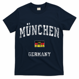Munich Germany Munchen Vintage Athletic Sports Design T-Shirt