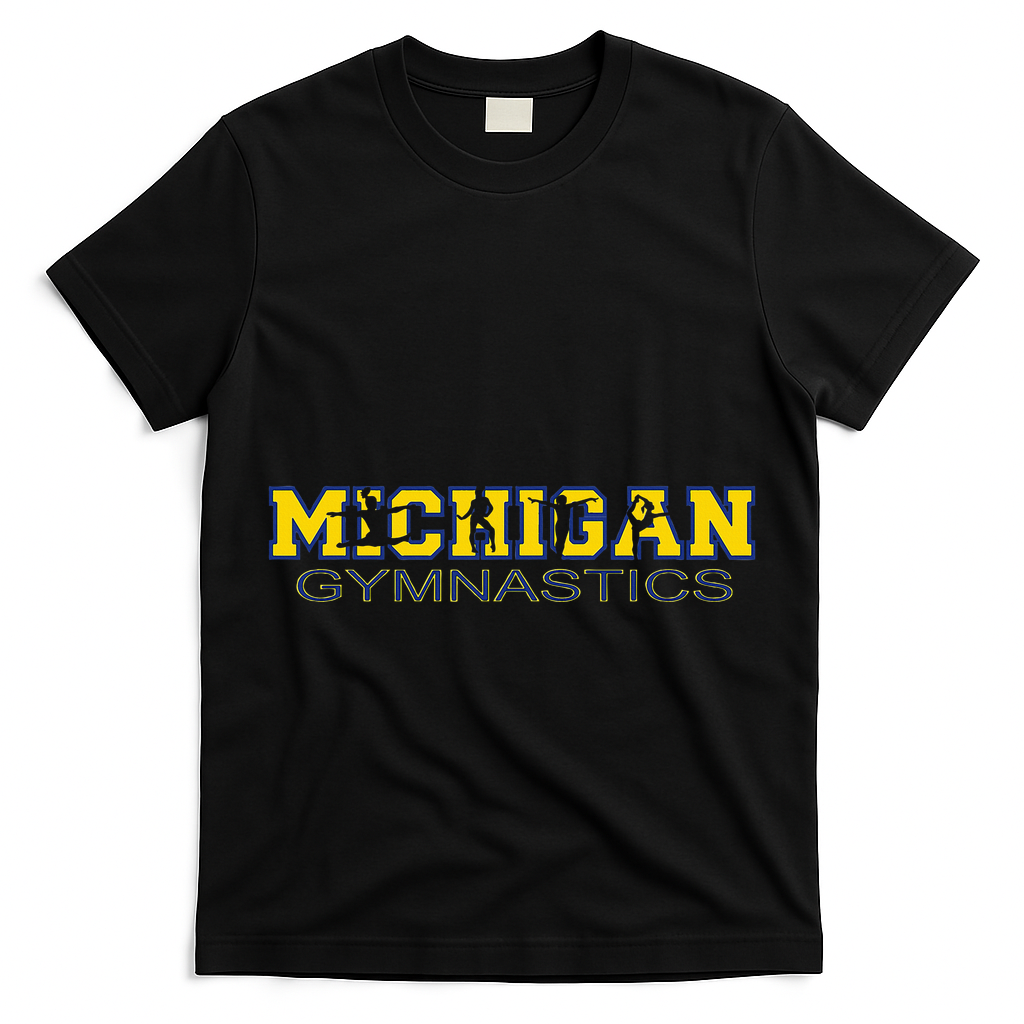 Michigan Gymnastics Tumbling Gear Gymnast Dance T-Shirt
