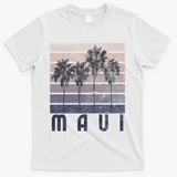 Maui Hawaii Beach Summer Vacation Vintage Gift T-Shirt - White