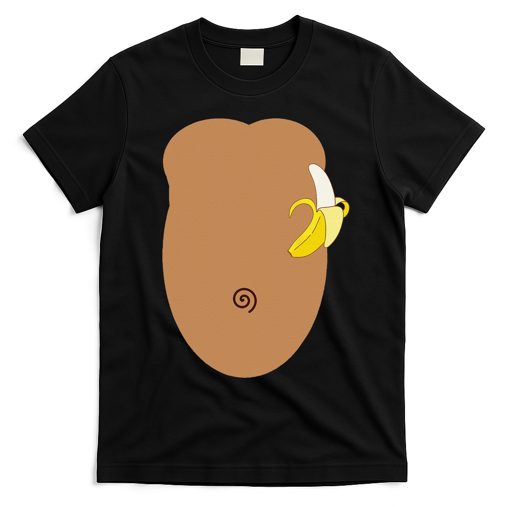 Monkey Halloween Costume T-Shirt - Black