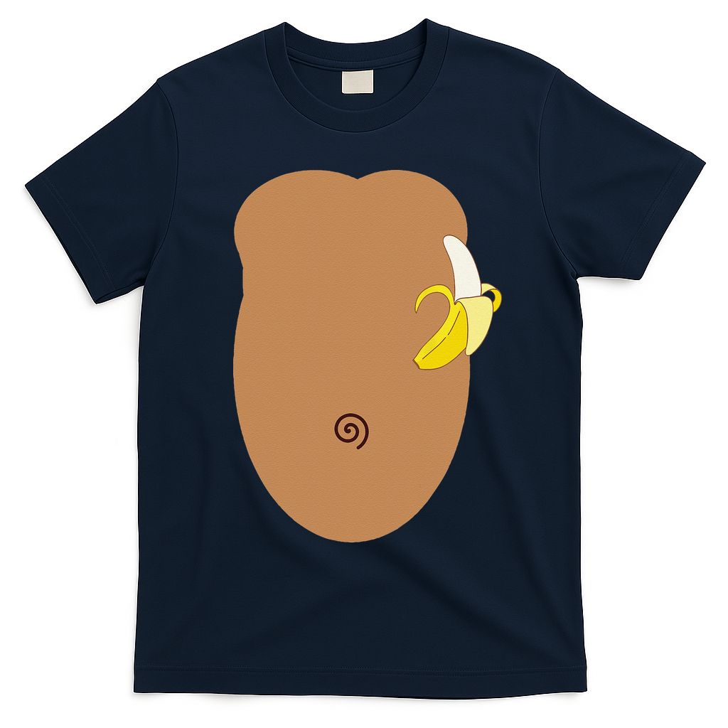 Monkey Halloween Costume T-Shirt - Navy Blue