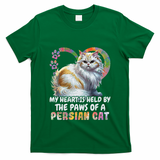 My Heart Is Held By The Paws Of A Persian Cat Cats T-Shirt