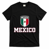 Mexico Heritage Shield Crest Soccer Fan T-Shirt - Black
