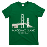 Mackinac Island Bridge Michigan Great Lakes Huron Ferry Trip T-Shirt