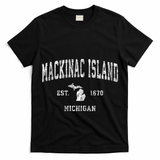 Mackinac Island Michigan Mi Vintage Athletic Sports Design T-Shirt
