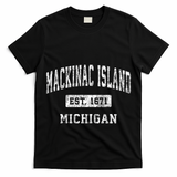 Mackinac Island Michigan Mi Vintage Established Sports T-Shirt