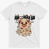 Moo I Mean Boo Funny Halloween Pig Ghost T-Shirt - White