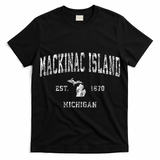 Mackinac Island Michigan Mi Vintage Athletic Sports Design T-Shirt
