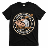 Muscatine Iowa Wallopers Baseball Heritage Vintage T-Shirt - Black