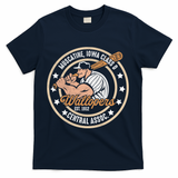 Muscatine Iowa Wallopers Baseball Heritage Vintage T-Shirt - Navy