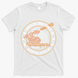 Muscatine Iowa Wallopers Baseball Heritage Vintage T-Shirt - White