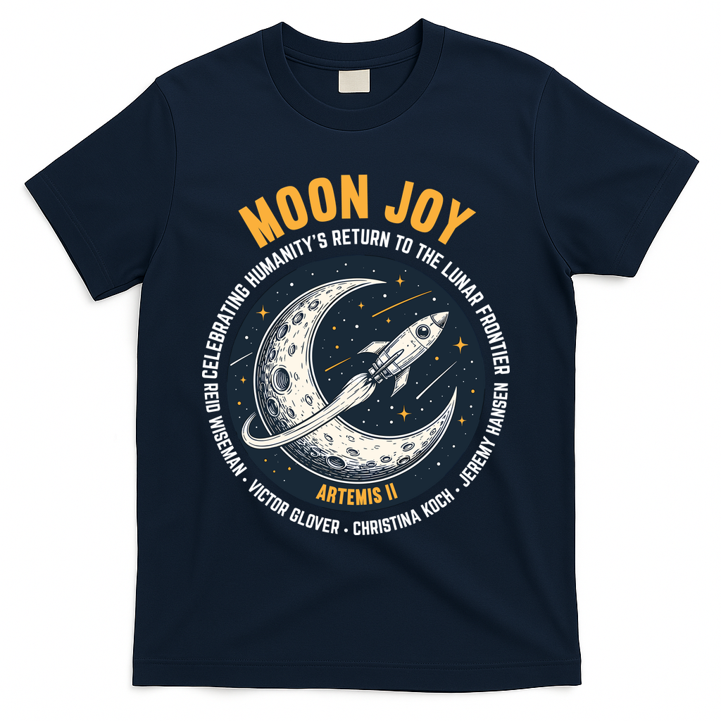 Moon Joy Artemis II T-Shirt - Navy