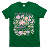 Military Kids Where They're Planted Purple Up T-Shirt - Green