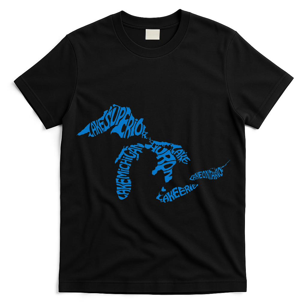 Michigan Love Great Lakes T-Shirt