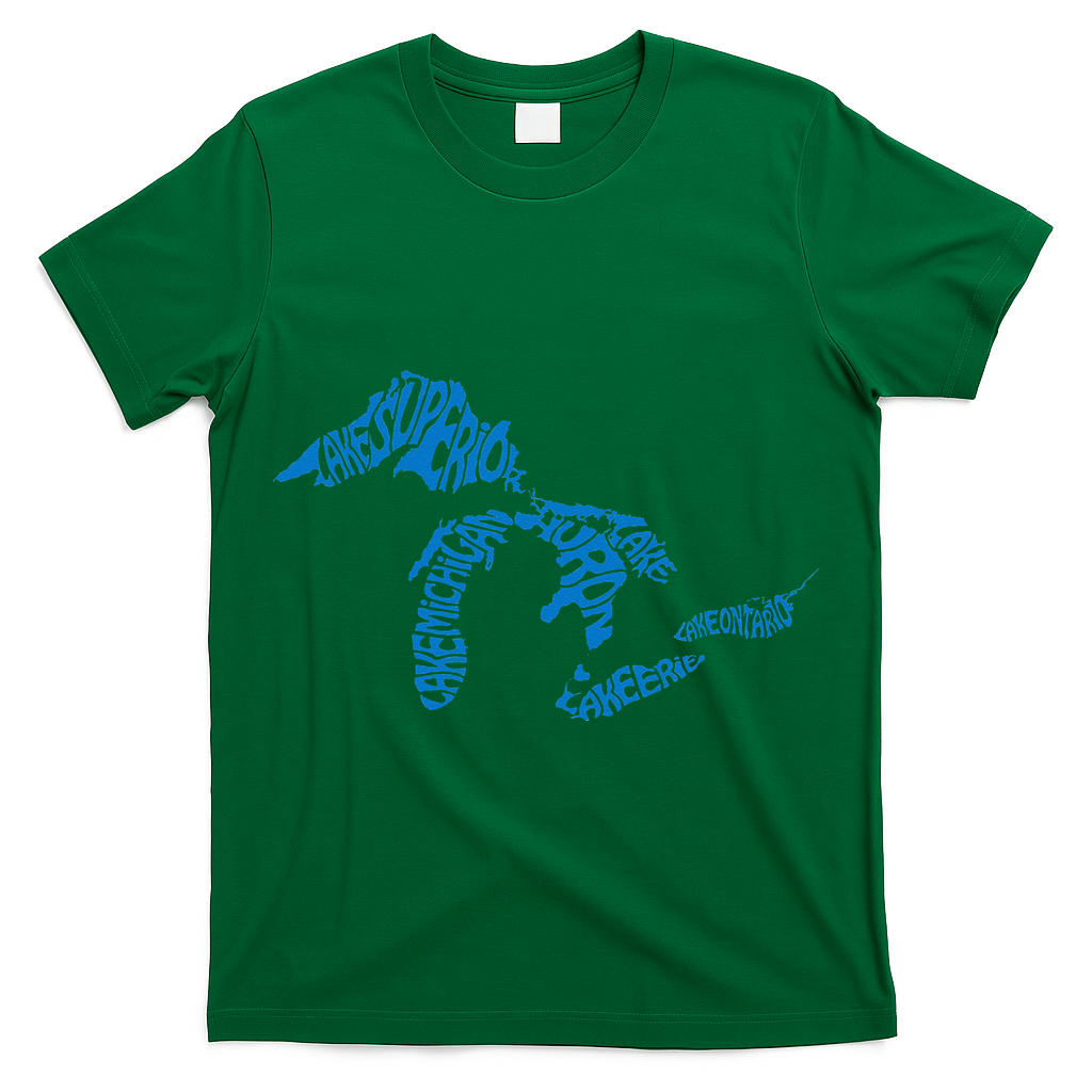 Michigan Love Great Lakes T-Shirt