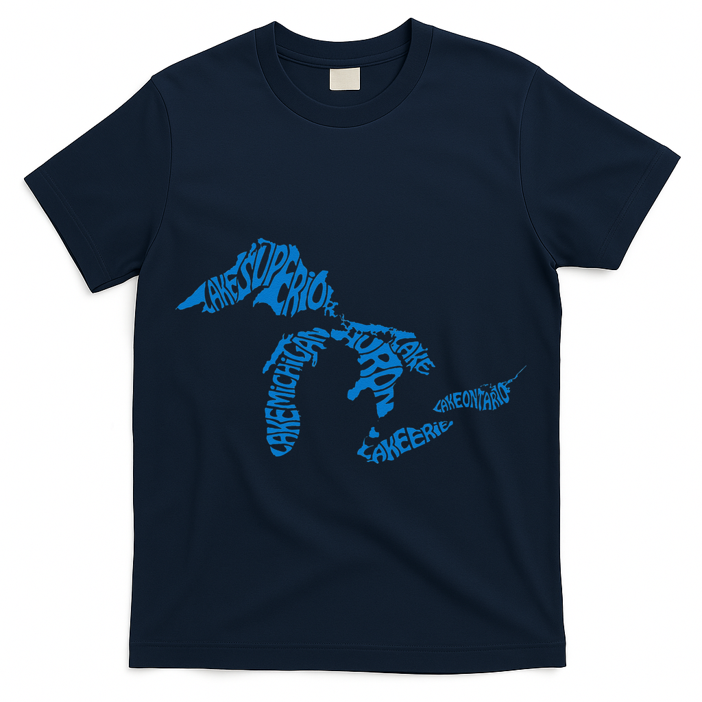 Michigan Love Great Lakes T-Shirt