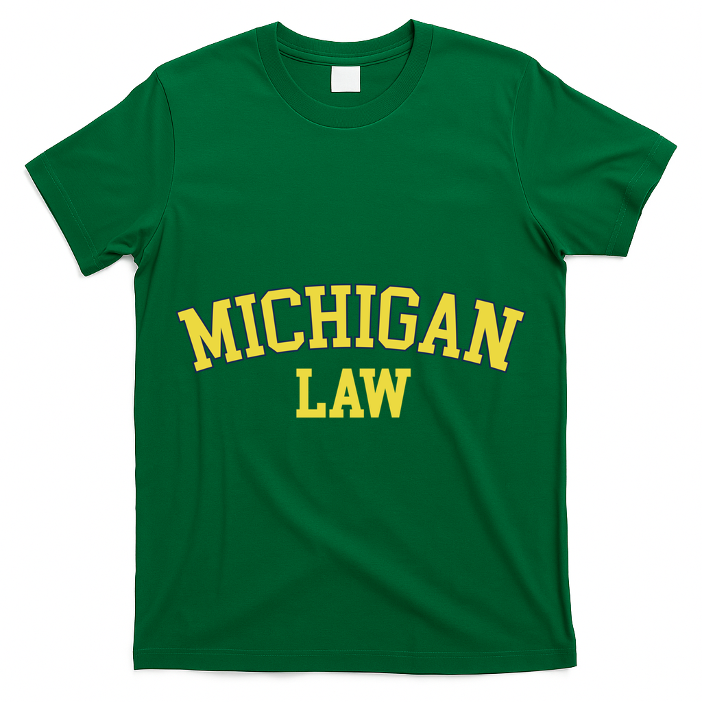 Michigan Law Michigan Bar Graduate Gift Lawyer College Gift T-Shirt