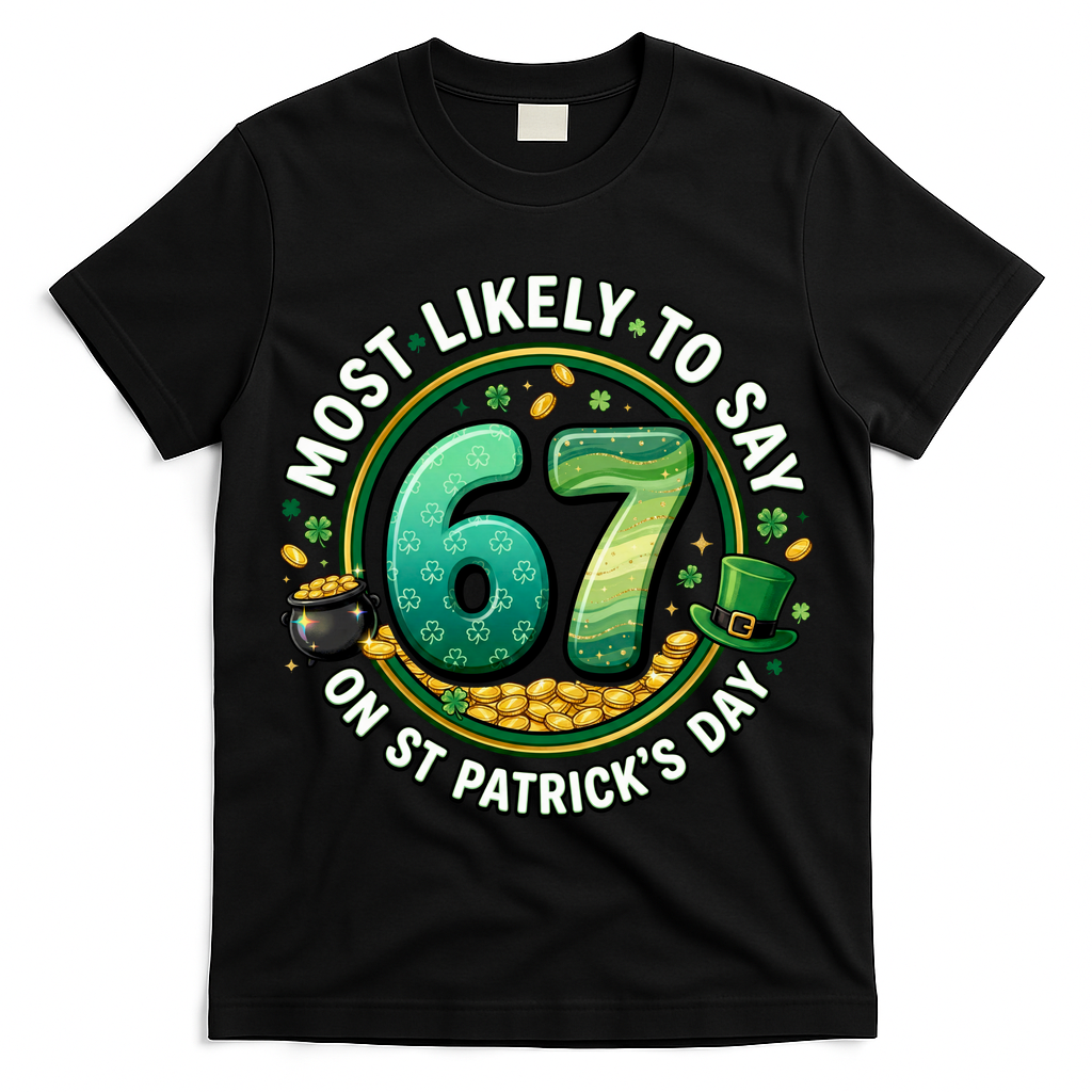 Most Likley To Say 67 On St Patrick's Day T-Shirt