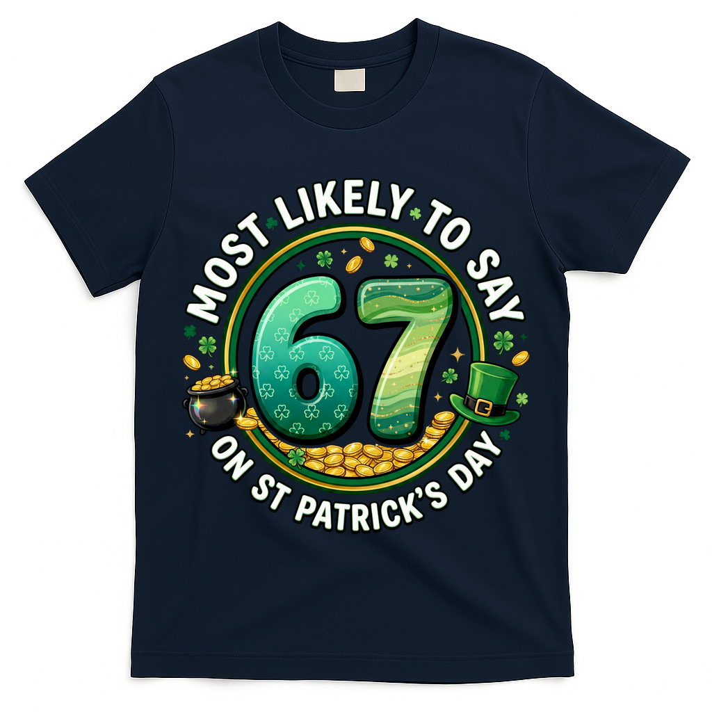 Most Likley To Say 67 On St Patrick's Day T-Shirt