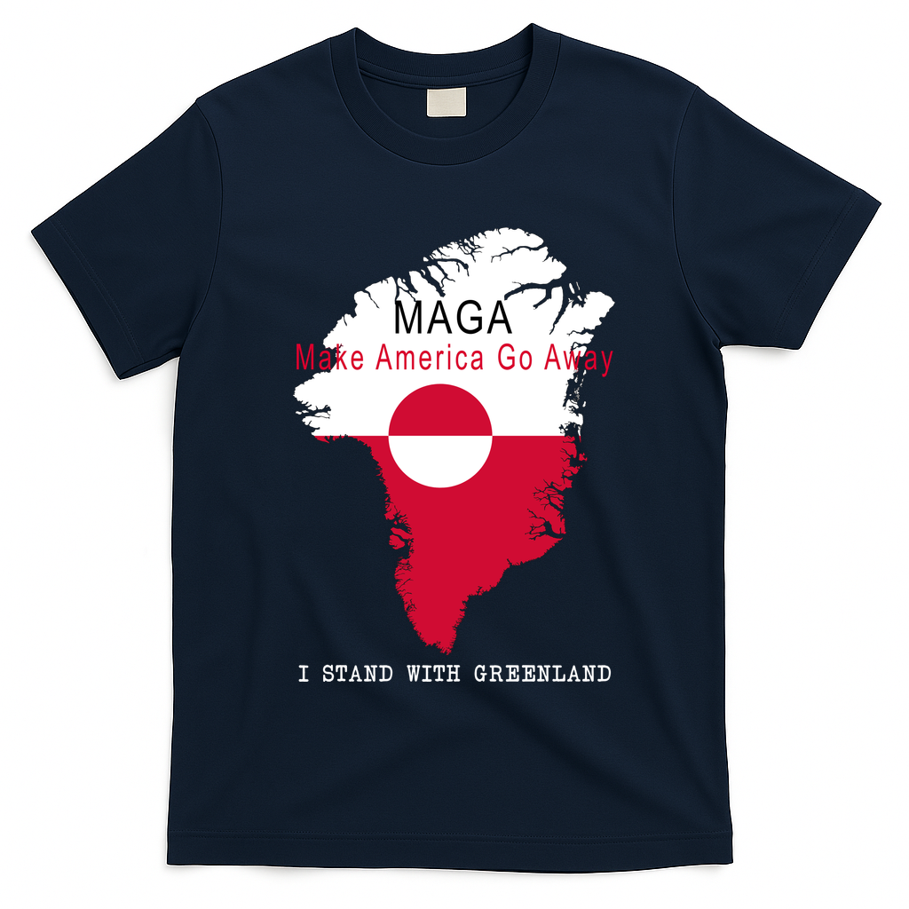 MAGA Make America Go Away Greenland Map T-Shirt