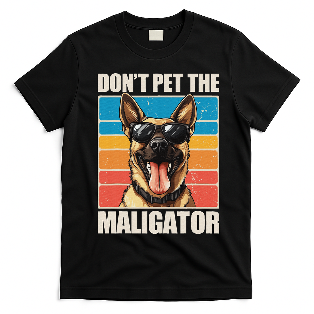 Malinois Maligator Belgian Malinois T-Shirt - Black