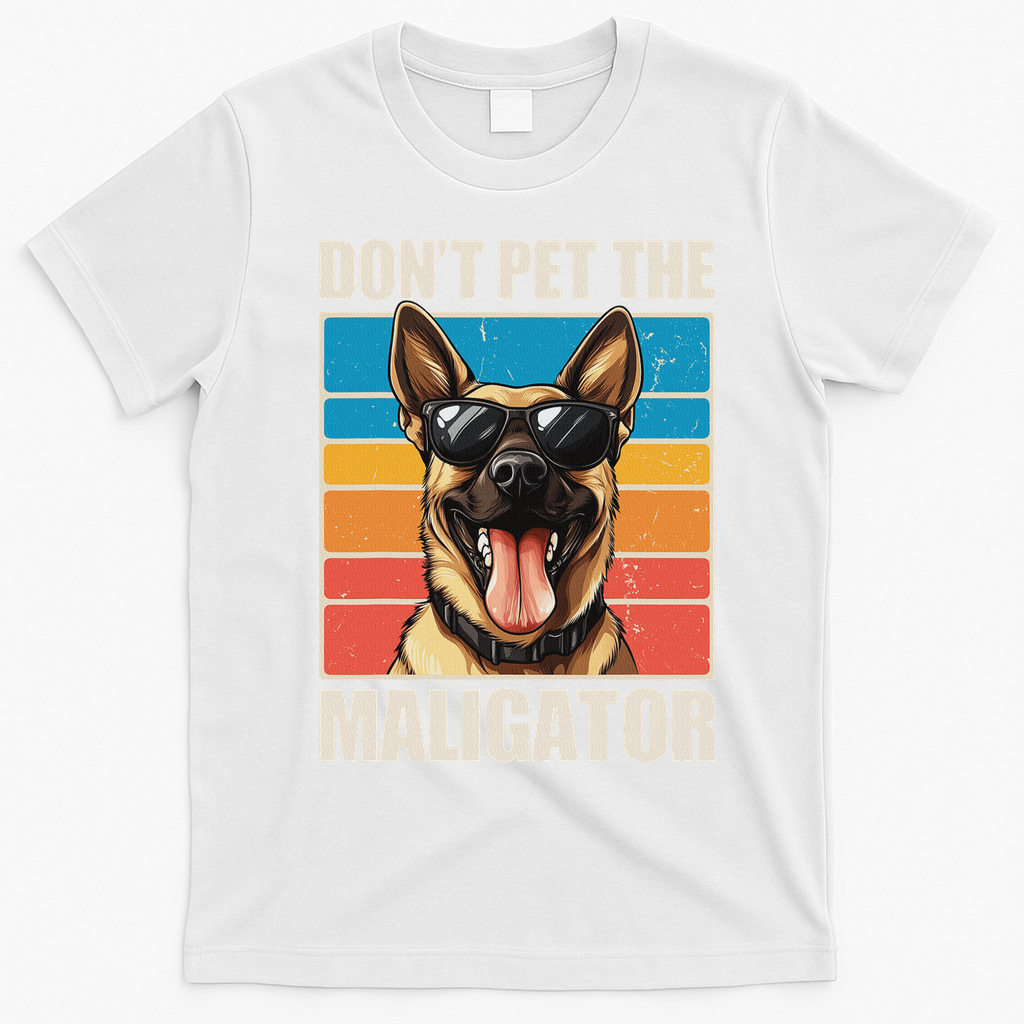 Malinois Maligator Belgian Malinois T-Shirt - White