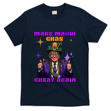 Make Mardi Gras Great Again Funny Mardi Gras Trump Gift T-Shirt - Navy