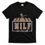 MILF Man I Love Fall Cheetah Pumpkin Cute T-Shirt - Black