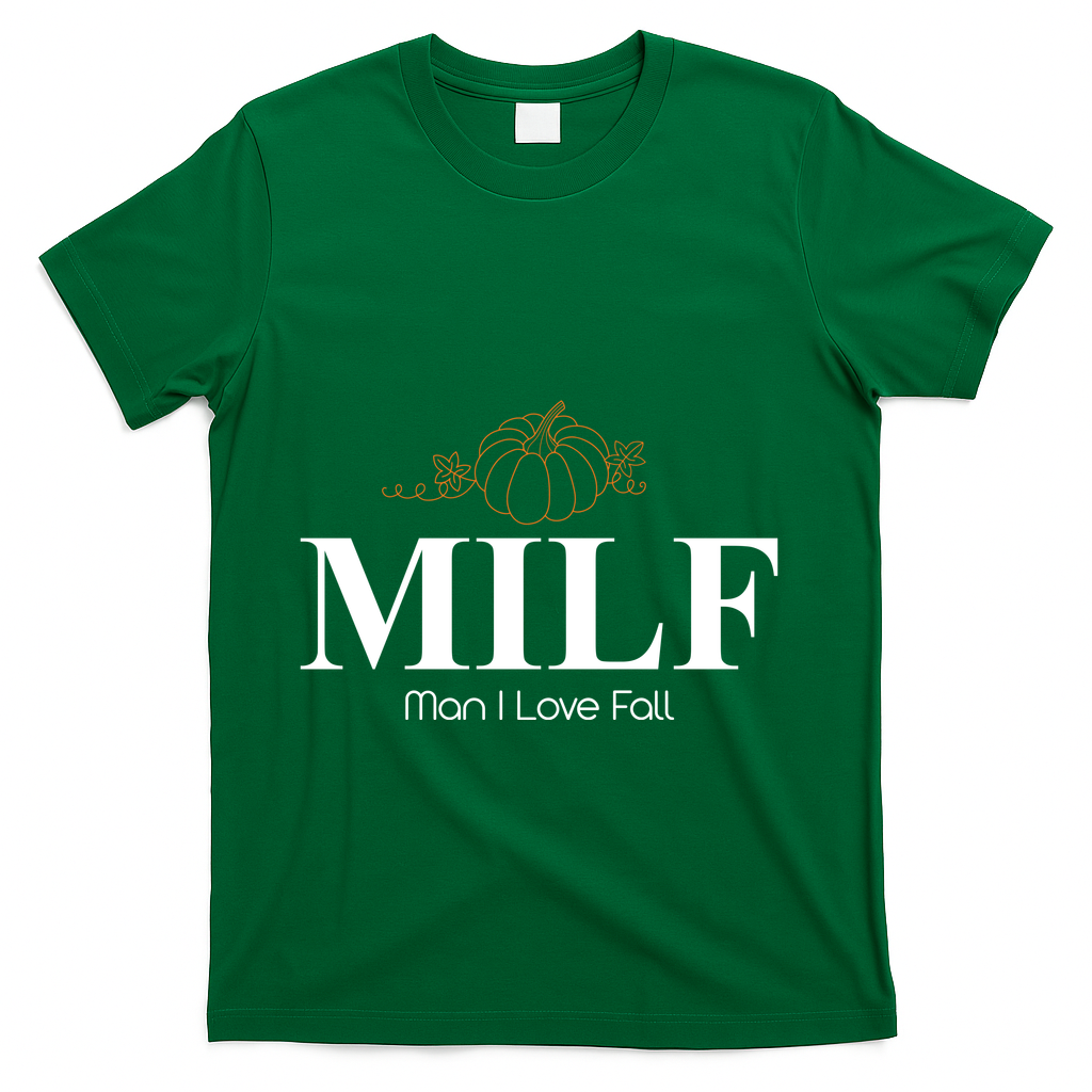 MILF Man I Love Fall October Lover T-Shirt - Green