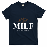 MILF Man I Love Fall October Lover T-Shirt - Navy